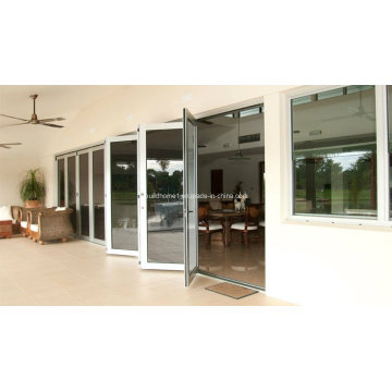 Energy Saving Low E Glass Folding Aluminum Doors